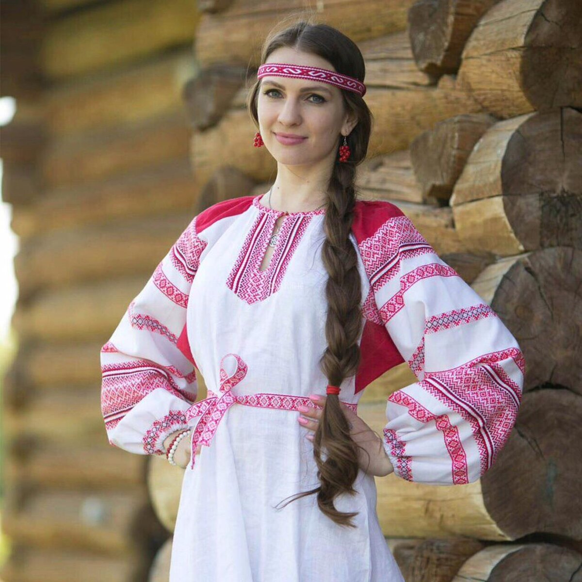 Girls in Slavic costumes in Lagos
